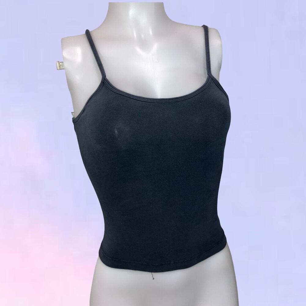Vintage 90s y2k black hard tail tank top
